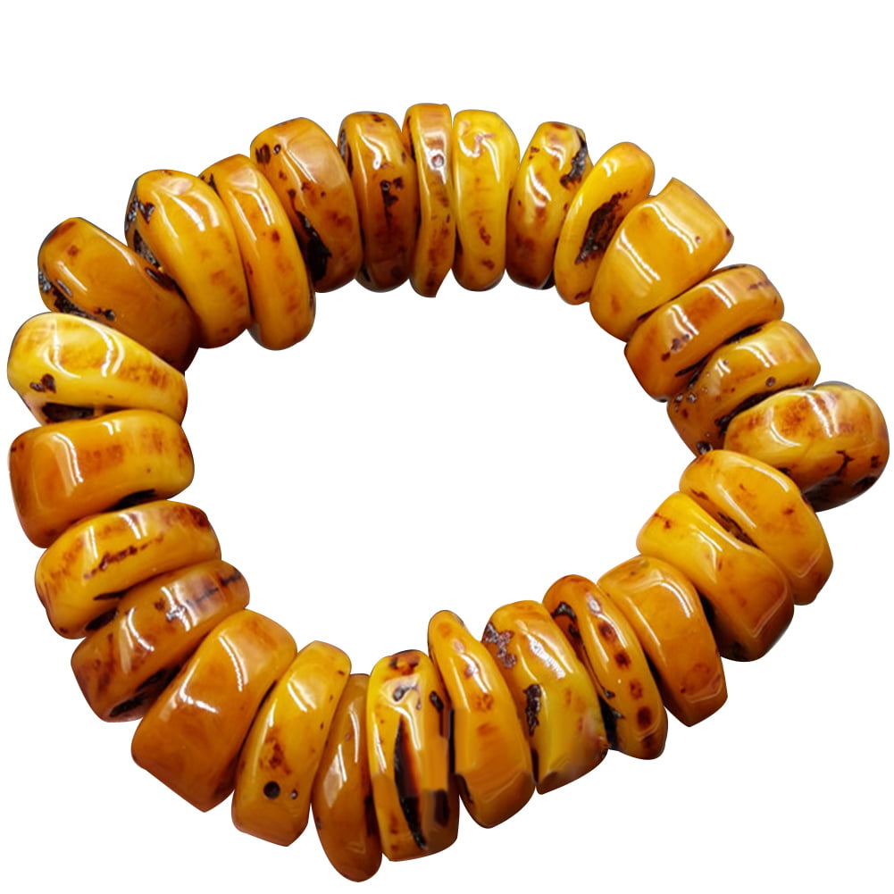 Natural beaded bangle amber fashion high-end bracelet beeswax 