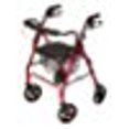 thumbnail image 1 of Lumex Aluminum Rollator with Curved Back Wheels, 8 Inches, Burgundy, 1 of 1
