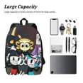 thumbnail image 4 of Cuphead Backpack, Large Capacity 17 Inch Laptop Backpack, Durable Casual Daypack, Water Resistant, 17.3x12.2x5.5 Inch, 4 of 8