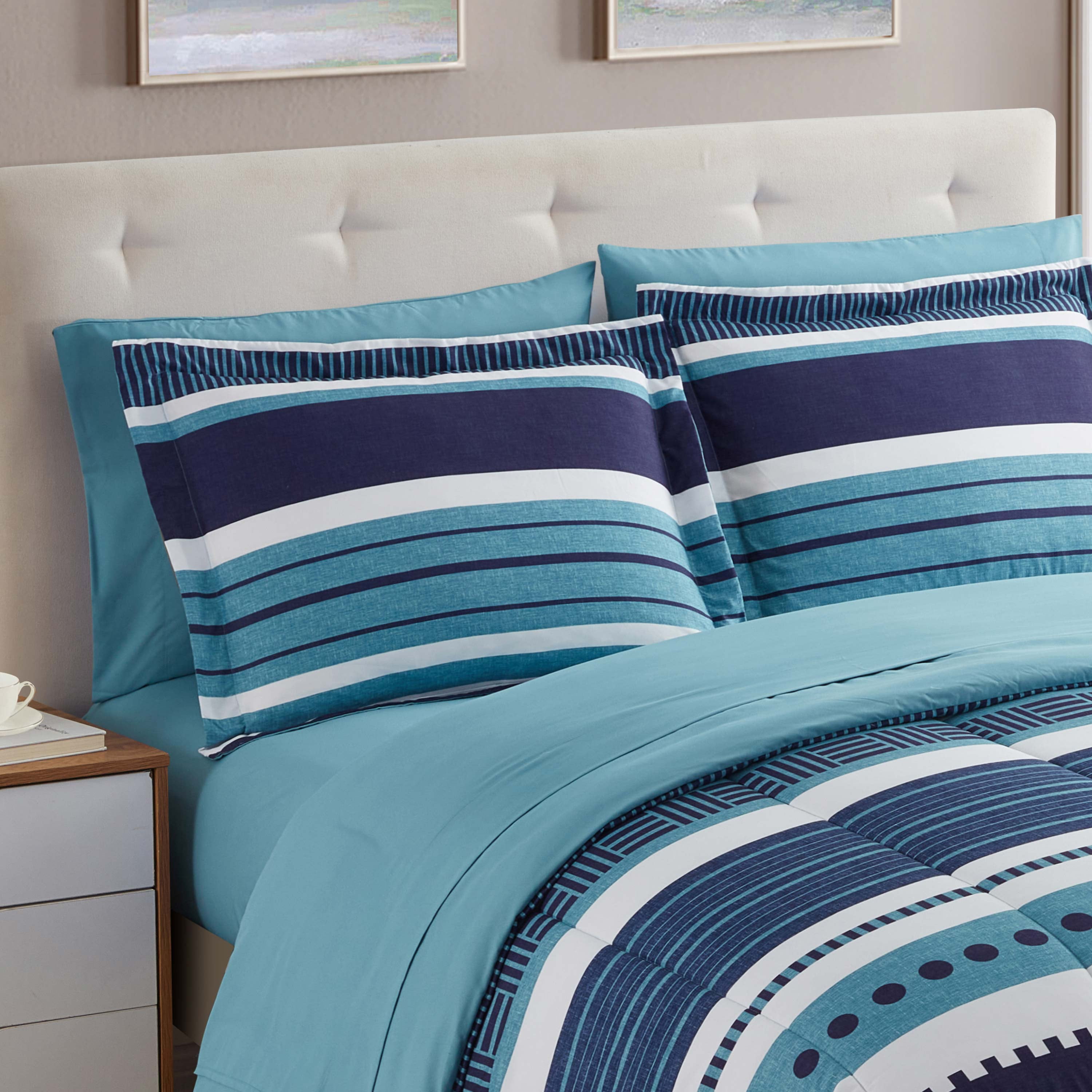 7 Piece Marino Bed in a Bag Comforter & Sheet Set Queen