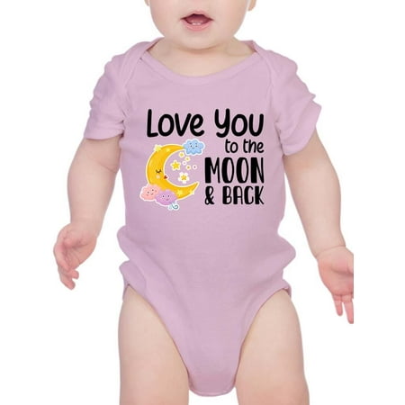 

Love You To The Moon And Back. Bodysuit Infant -Smartprints Designs 18 Months