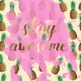 thumbnail image 2 of Matic,Jelena 20x20 White Modern Wood Framed Museum Art Print Titled - Stay Awesome Pineapple, 2 of 4