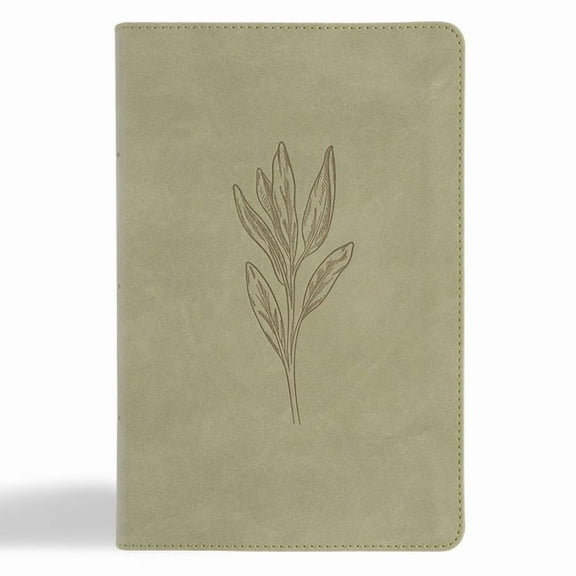 CSB Large Print Personal Size Reference Bible, Digital Study Edition, Sage Suedesoft Leathertouch, (Hardcover)