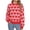 2-Bright Red, variant on Ruimatai Women's Valentine Heart Print Sweater Round Neck Knitted Pullover Casual Long Sleeve Tops