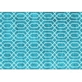 thumbnail image 1 of Ahgly Company Indoor Rectangle Abstract Light Blue Contemporary Area Rugs, 7' x 10', 1 of 4