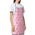 thumbnail image 4 of Pofeuu Pink Bows Print Aprons with Pockets, Cute Aprons for Kitchen, Cooking, Server, Barber, Chef Apron, 4 of 7
