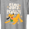 thumbnail image 3 of Disney Classics - Cats & Dogs - Stay Pawsitive - Women's Short Sleeve Graphic T-Shirt, 3 of 5