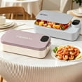 thumbnail image 4 of olkpmnmk 900ml Rechargeable Heated Stainless Steel Bento Box, 7200mAh Food Warmer Lunchbox With Stainless Steel Container, Digital Temperature Display, Adjustable Temp Heating Bento Box for Office, 4 of 4