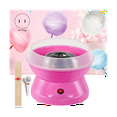 thumbnail image 2 of Cotton Candy Machine ,Mini Electric Cotton Candy Maker with Splash-Proof Plate Kids Party,US Plug,1 x Cotton Candy Machine 10 x candy sticks 1 x candy spoon,Pink, 2 of 9