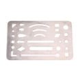 thumbnail image 1 of Stainless Steel 27 Patterns Erasing Drawing Drafting Tool Shieldmk5408, 1 of 6