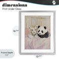 thumbnail image 4 of Stupell Industries Modern Baby Panda & Tiger Cuddles Gray Framed Print Under Glass, 13 x 16, by The Prints Vibe, 4 of 8