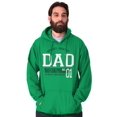 thumbnail image 2 of Fathers Day World's Greatest Dad No 1 Men's Big & Tall Graphic Hoodie Brisco Brands 4X, 2 of 2