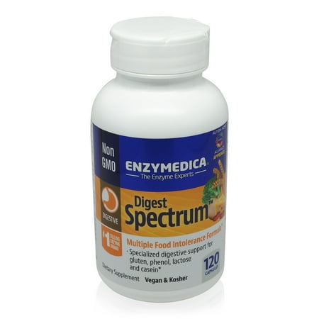 Spectrum Community Formula - Enzymedica - Digest Spectrum Multiple Food Intolerance Formula 120 Capsules