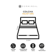 thumbnail image 3 of Colcha de Terciopelo Dormireal Velvet Gris King Size con Fundas, 3 of 7