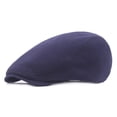 thumbnail image 2 of Audhol 1 Newsboy Mens Hat Cotton Soft Stretch Men Cap Cabbie Driving Hat for Men Navy, 2 of 5