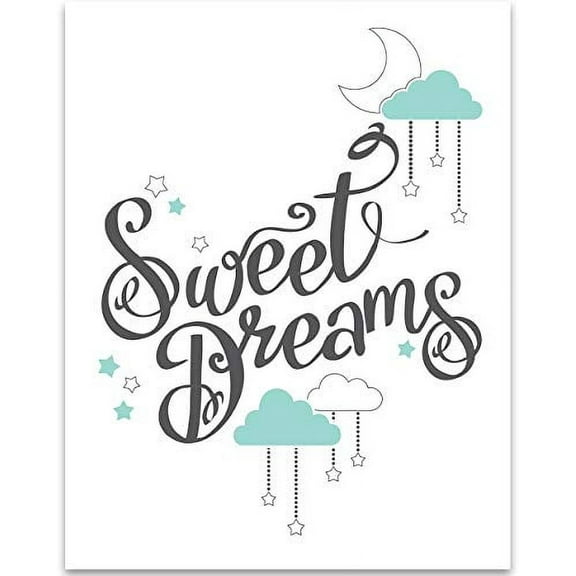 Sweet Dreams - 11x14 Unframed Art Print - Great Gift for Bedroom Decor
