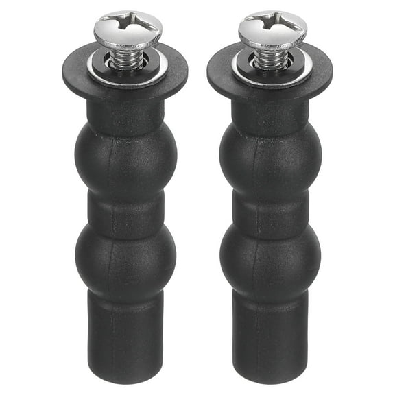 Uxcell 2 Pack Toilet Seat Hinge Screw, Stainless Steel Universal Toilet Seat Screws Expanding Rubber Bolt with 0.55" Gasket for Toilet Seat Replacement Parts