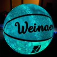 thumbnail image 2 of Balón de baloncesto higroscópico fluorescente con luz nocturna, iluminación de balón de calle, regalo de cumpleaños, baloncesto juvenil, Tamaño 7 # Fivean unisex, 2 of 2