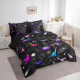 thumbnail image 3 of Homewish Cute Animal Dino Twin Bedding Sets 7-Piece for Kids Teens,Starry Sky Bedding Comforter Set Microfiber,Gradient Galaxy Breathable Sheet Sets,Luxury Bedroom Decor,Reversible, 3 of 8