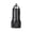 Black, variant on HannLk Double Port USB Car Charger Adapter Fast Charging Head for Phones Cameras