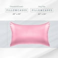 thumbnail image 7 of 6-PACK Cooling Viscose Satin Pillowcase Set with Hidden Zipper closure, Standard/Queen, Light Pink, 7 of 7
