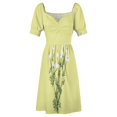 thumbnail image 4 of Robe Sans Manches Dessin Botanique Camomille Robe Africaine pour Femme Robe Été 2024, 4 of 4