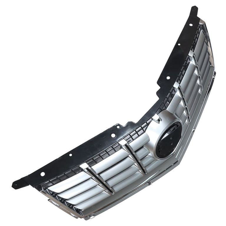 Front Bumper Grille for Cadillac SRX 2013-2016, Chrome Shell with Black Front Bumper Grille for Cadillac SRX 2013-2016, Chrome Shell with Black