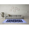 thumbnail image 3 of Ahgly Company Indoor Round Oriental Blue Traditional Area Rugs, 8' Round, 3 of 4