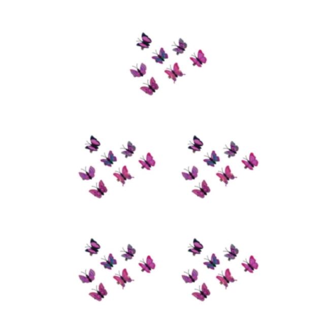 ZheElen 7pcs/set Colorful Butterflies Clips For Teenager Women - Fashionable And Exquisite Craftsmanship pink4.5cm 5Set