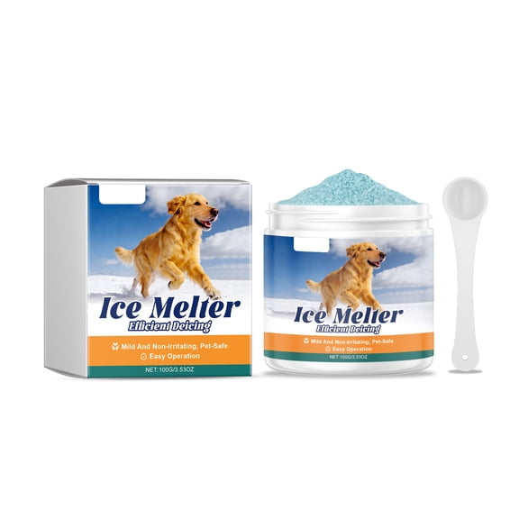 DAMAI Pet Safe Ice Melt, Safer for Concrete and Sidewalks, Friendly Paw Pet Friendly Ice Melter, Safer for Pets, Concrete, Safe for Pets & Concrete