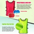 thumbnail image 3 of Chaleco de entrenamiento para niños, 10 Uds., Jersey de práctica de entrenamiento para niños, Pennies, Baberos de entrenamiento de fútbol, durabilidad mejorada, 3 of 8