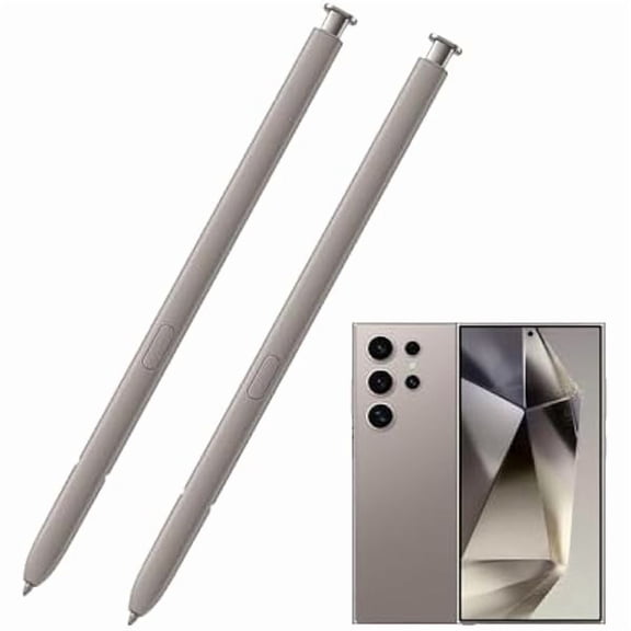 xzyuan 2 Pack S24 Ultra S Pen Replacement for Samsung Galaxy S24 Ultra Stylus Pen withoutBluetooth,Galaxy S24 Ultra Replacement Pen for Samsung Galaxy S24 Ultra S Pen EJ-PS928BYEGUS (Light Gray)