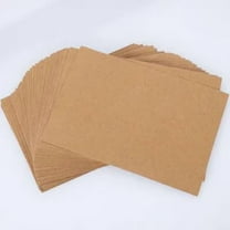 Beaupretty 50Pcs Blank Envelopes Coffee Color Stable Material Portable Envelopes for Greeting and Festival