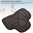 thumbnail image 4 of Saddle Pad, Saddle Pad PU Leather Close Fit Shock Absorbing Thickened Breathable  Saddle Pad for Equestrian Riding, Premium Equestrian Riding Equipment and Accessories, 4 of 7