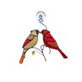 thumbnail image 1 of xiaxaixu Cardinal Bird Epoxy Craft Pendant, Creative Hanging Ornament, 1 of 9
