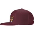 thumbnail image 3 of Tiger Face Flat Bill Hats Teens Cool Snapback Baseball Cap Unisex, 3 of 9