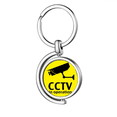 thumbnail image 1 of logo under monito art deco fashion Rotating Keychain Metal Keyring Holder, 1 of 2