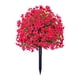 thumbnail image 3 of Flor violeta artificial, estaca de jardín, arbustos de vegetación artificial, decoración artificial rosa roja, 3 of 9