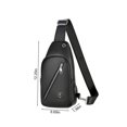 thumbnail image 3 of VANLOFE Crossbody Bag Chest Bag Shoulder Backpack With Charging Hole and Headphone Hole for Men and Women, 3 of 8