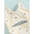 thumbnail image 5 of Bagilaanoe Toddler Baby Girl One-Piece Swimsuit Floral Sleeveless Cutout Swimwear 6M 12M 18M 3T 4T Kids Summer Bathing Suit, 5 of 8
