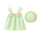 thumbnail image 1 of Odeerbi 6 M-3 Y Niñas Verano Floral Aplicado Vestido de Tanque Con Coincidencia Sombrero Casual Algodón Ancho Correa Vestido de Sol de Línea, 1 of 6