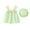 Green, variant on JoyHoop Baby Girl Clothes Newborn Dress Summer Toddler Girls' Clothing Casual Sundress with Cute Hat Infant Outfits