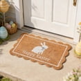 thumbnail image 3 of Paillasson de Pâques Absorbant, Tapis de Sol Décoratif Mignon en Forme de Lapin pour Entrée, Tapis de Porte Antidérapant Lavable pour Intérieur Extérieur, Tapis Résistant aux Taches pour la Maison, 24x16 Pouces, 3 of 9