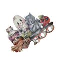 thumbnail image 3 of De Puerta De Halloween, Letrero Fantasma De Calabaza De Madera Para Decoración De Halloween Advancent HA042642-01, 3 of 6