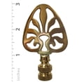 thumbnail image 4 of Royal Designs, Inc. Rising Sun Filigree Design Lamp Finial for Lamp Shade, F-5063PB-2, Polished Brass, Pack of 2, 4 of 4
