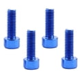 thumbnail image 3 of Pernos de jaula de botella hexagonal de aleación kusrkot Bici Azul Soporte Tornillos, 3 of 8
