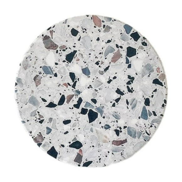 Harpily Kitchen Placemats Colorful Terrazzo Tile Drink Stone Texture Chaotic Dots Modern Artistic Style Home Decor Diatomite Heat Diatomite 4 Inch For Cold Drinks Wine Mugs Cups