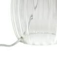 thumbnail image 5 of Bedside Table Lamp Fluted Glass Shade Gray Fabric Lamp Modern Accent Light, 5 of 9