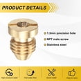 thumbnail image 2 of Uxcell 1-Set 1.3mm Copper Orifice Foam Cannon Nozzle and Single Layer Foam Maker Meshes Kit for Cleaning Vehicles, 2 of 7