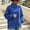 Blue, variant on Women's Mock Neck Sweatshirt Tunic Pullover with Chest Pocket, Oversized Loose Fit Fleece Top Side Slits for Fall Winter Casual Everyday